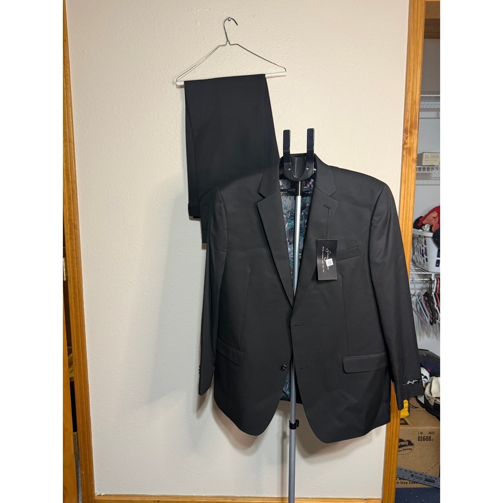 Sean John Mens Classic Fit Suit Jacket Black 46 Long MBRY19SX0061 MSALISBURY NWT